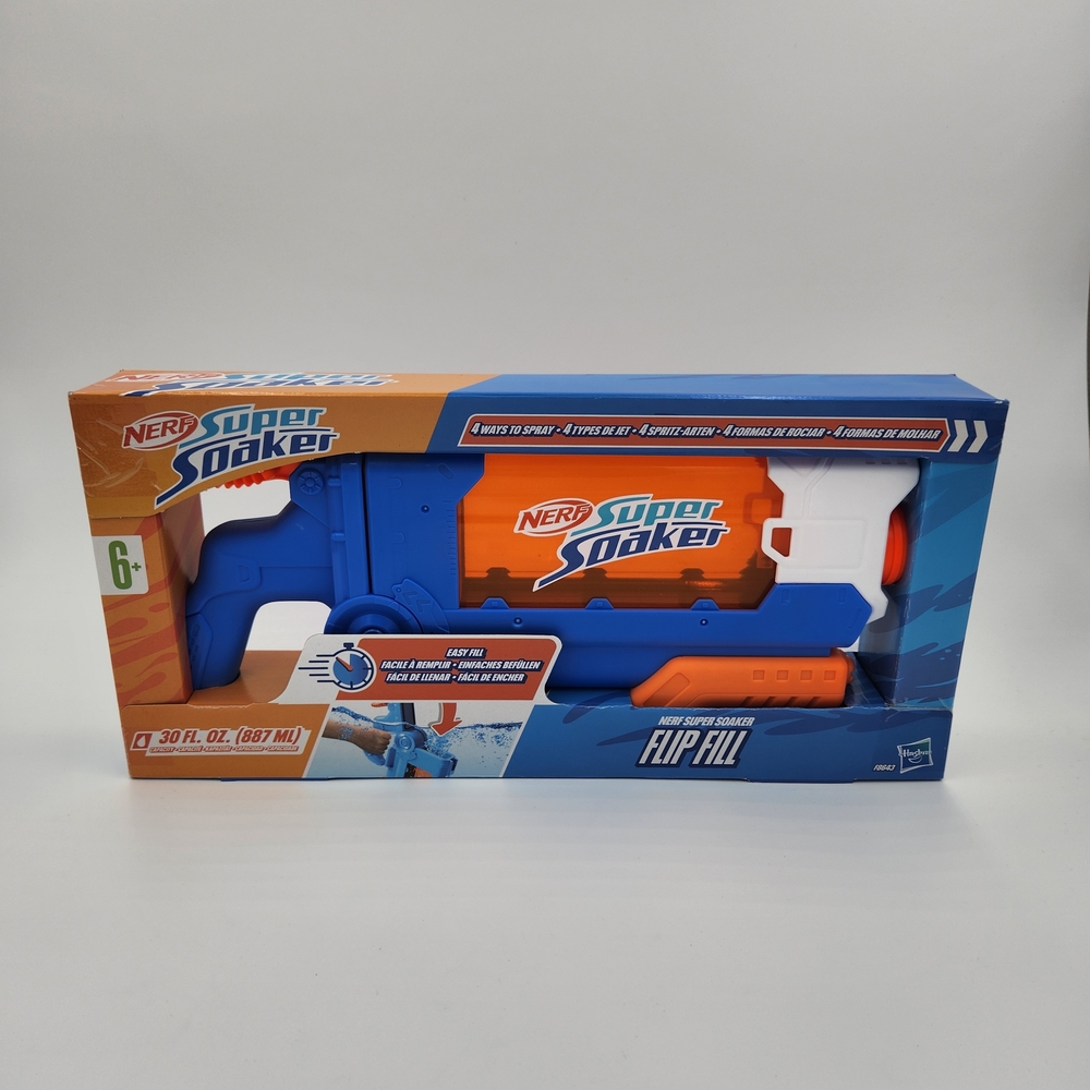 NERF Super Soaker Flip Fill Water Blaster - Blue and Orange - Picture 12 of 12